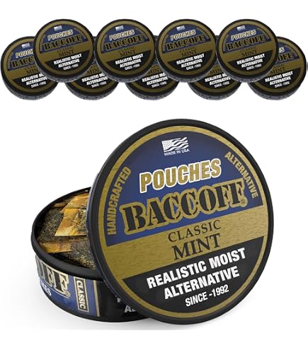 Amazon.com : 10 Cans, BaccOff Wintergreen Pouches, Strong